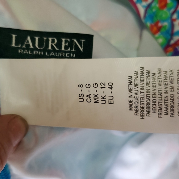 Ralph Lauren paisley bikini bottoms size us 8 - Picture 4 of 4